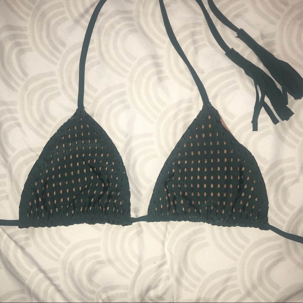 Acacia swimwear seaweed mesh top